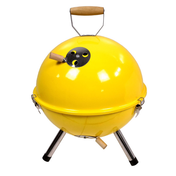 12 Inch Football Outdoor Cooking Charcoal Round Barbecue Grill