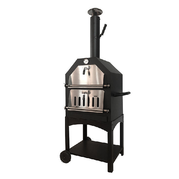 Traditional portable outdoor kitchen bbq charcoal wood fire pizza oven