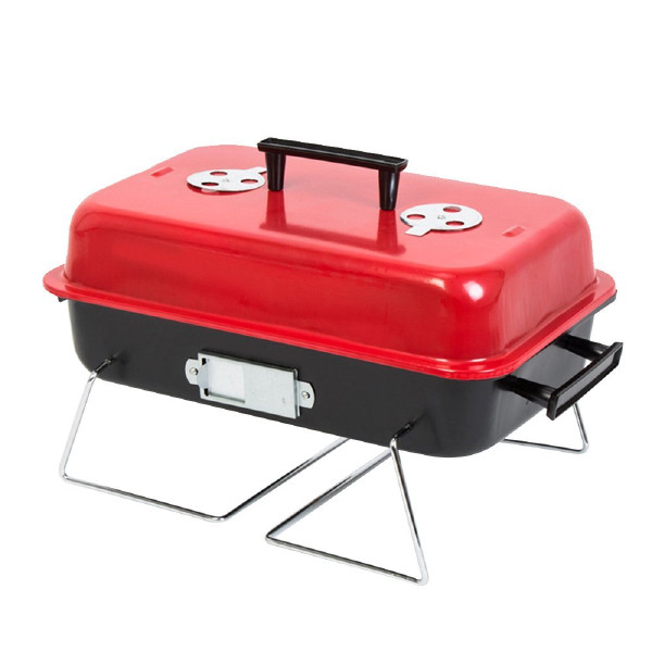 Rectangular camping balcony charcoal bbq grill stove